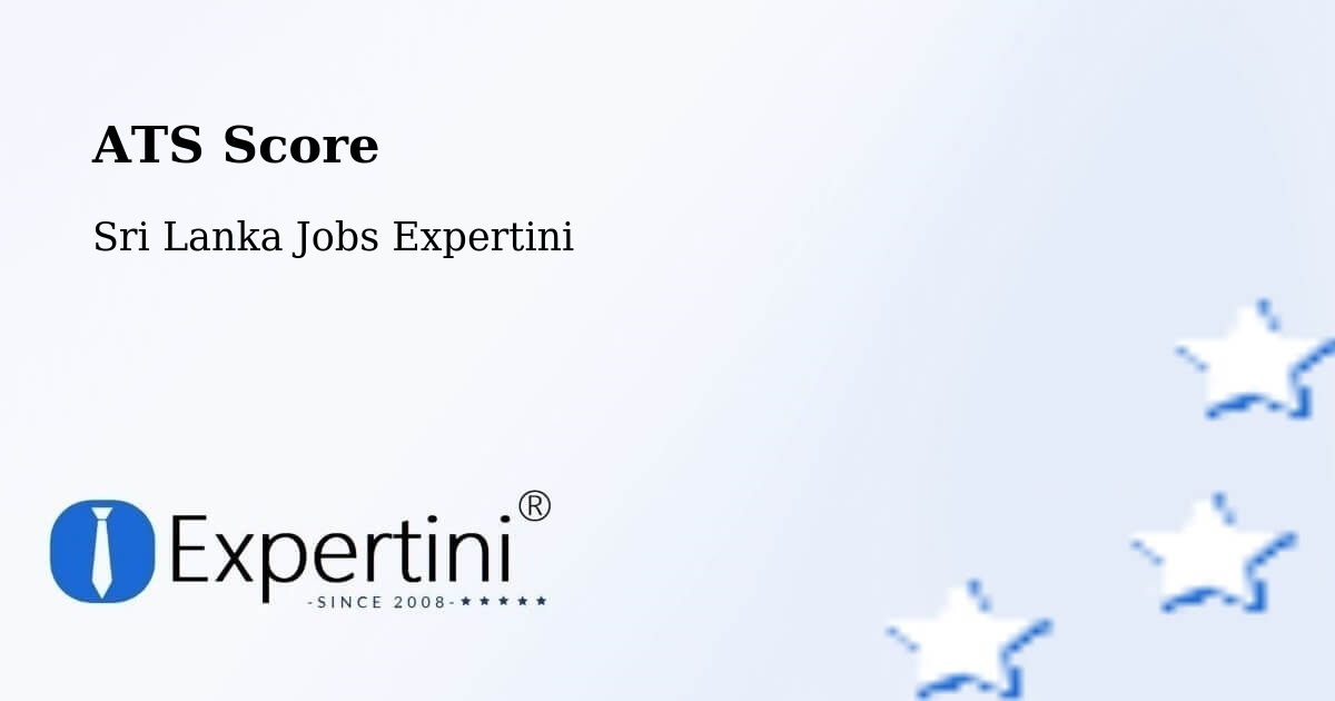 Resume ATS Score & Job Description Match Tool – Haputale - Sri Lanka Jobs Expertini