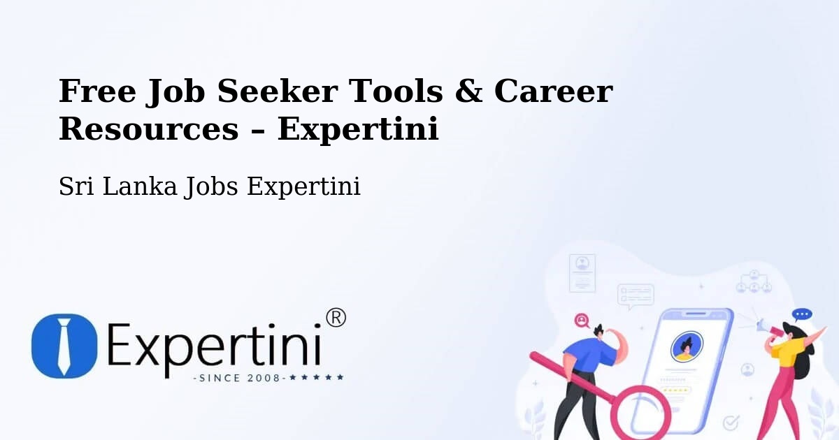 Free Job Seeker Tools & Career Resources – Haputale - Haputale, Sri Lanka Jobs Expertini