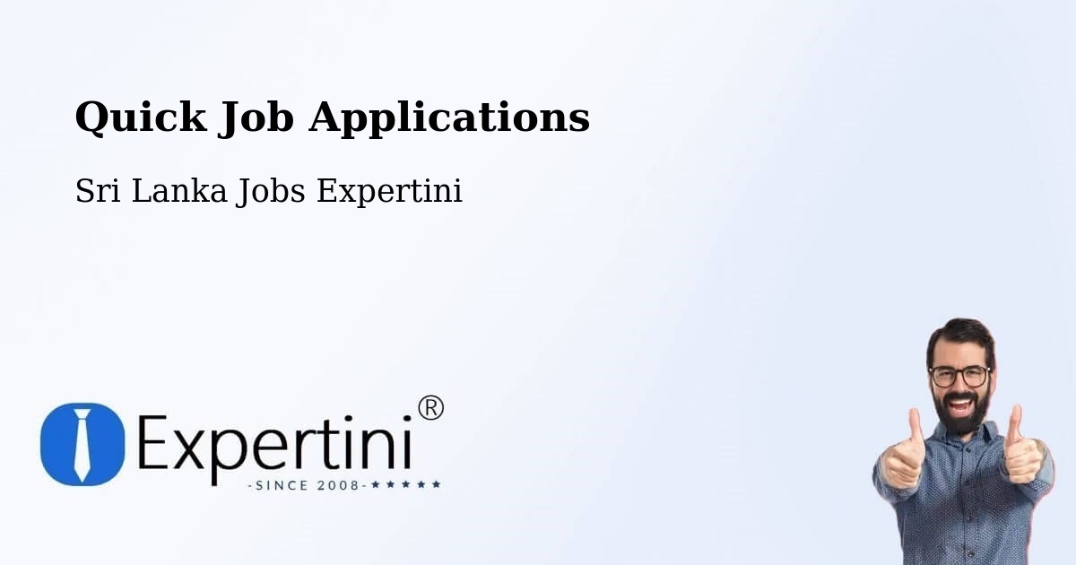 Quick Apply Feature – Haputale - Sri Lanka Jobs Expertini